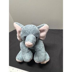 2002 Ty Beanie Baby Winks Elephant Plush Blue & Pink Soft Toy 9" Plastic Eyes NO